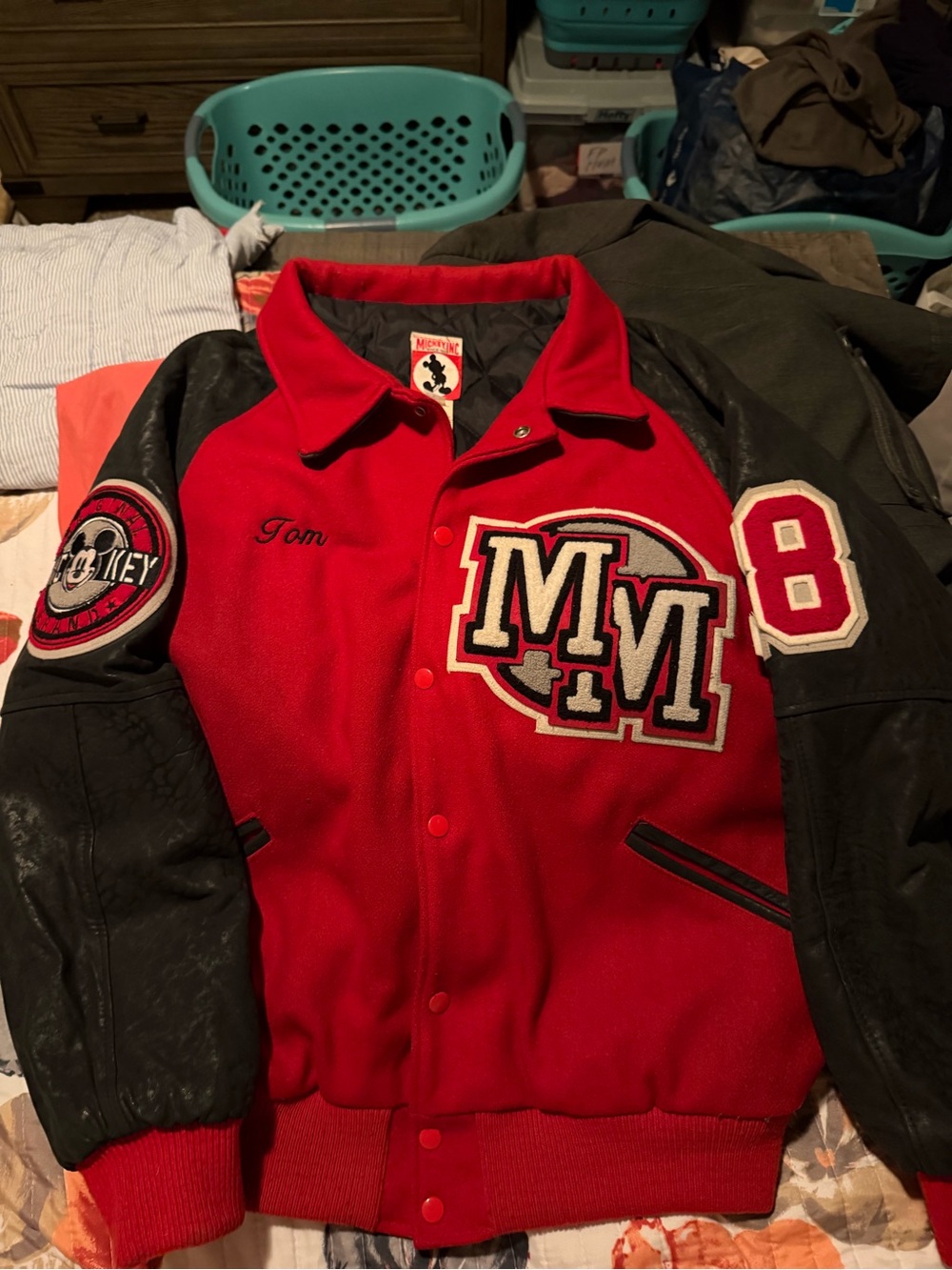 Vintage Mickey Mouse Varsity Letterman’s Jacket